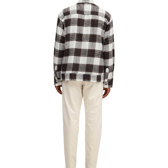 Reed Chinille Check Shirt Brown