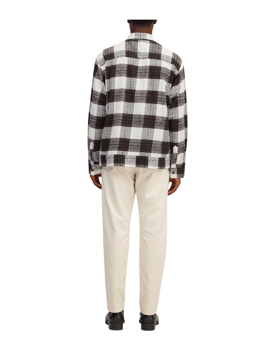 Reed Chinille Check Shirt Brown