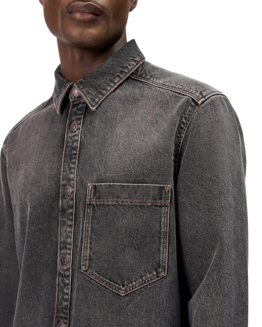 Dieggo Relaxed Fit Overshirt Brown