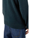 Malio Wool Alpaca Blend Round Neck Pullover Green