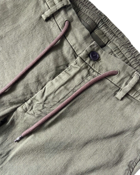 Mason’s Milano Jogger Linen Cotton Extra Slim Fit Salvia