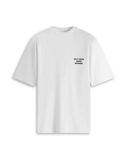 Optic White Slogan Cotton T-sh