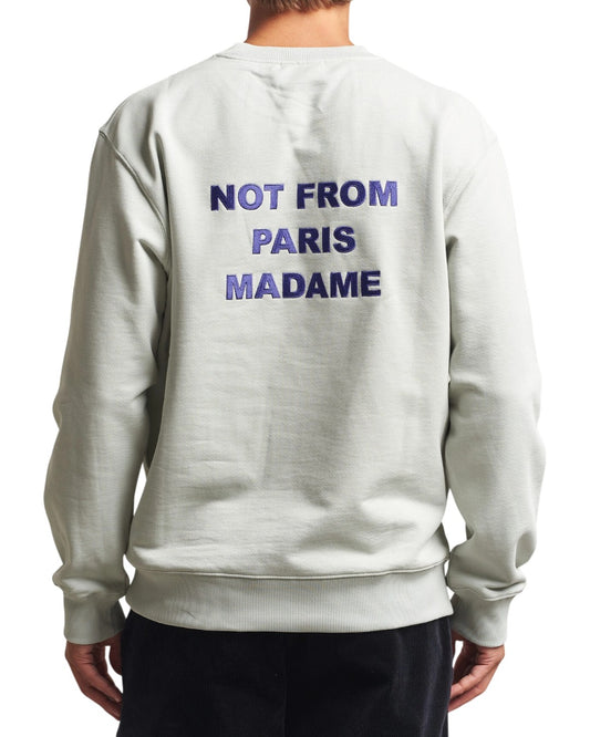 Bold Slogan Sweatshirt Grey