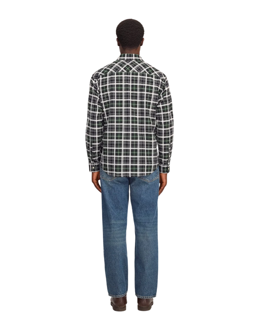 NN.07 Deon 50037 Organic Cotton Shirt Fern Check