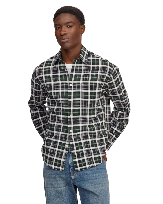 NN.07 Deon 50037 Organic Cotton Shirt Fern Check