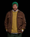 Brown Check Imperata Flannel Overshirt