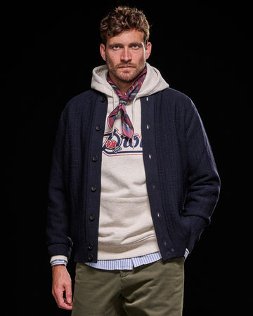 Heather Grey Rose Embroidered Hoodie