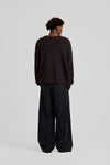 Textured Wool Knit Brown