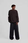 Textured Wool Knit Brown