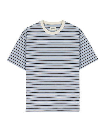 Light Blue Enso Cotton Stripe T-shirt