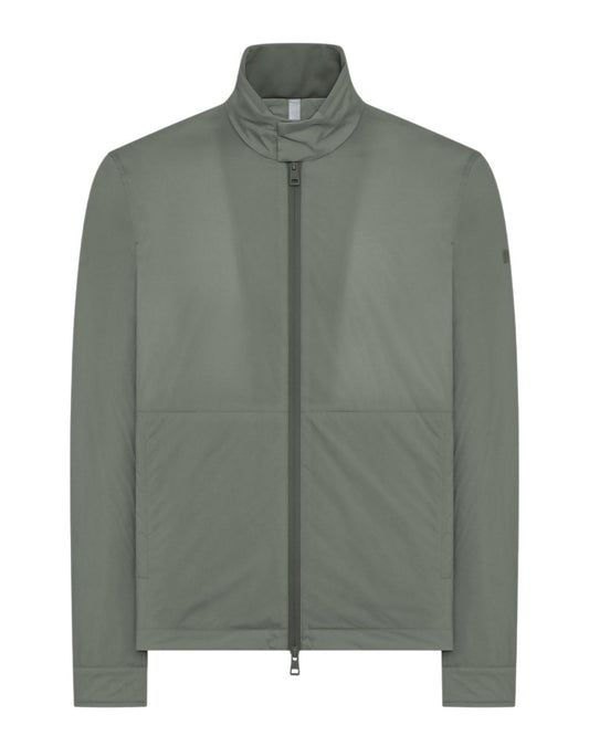 Moss Green Mirage Mirto Padded Technical Short Jacket