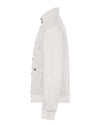 Oatmeal Milk Soil Alcamo Button Closure Bomber Jacket