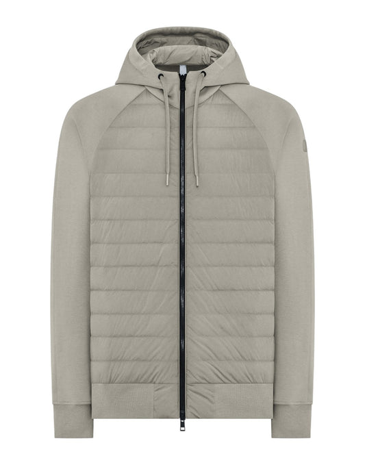 Safari Green Strato Thiene Mirto Hooded Hybrid Jacket