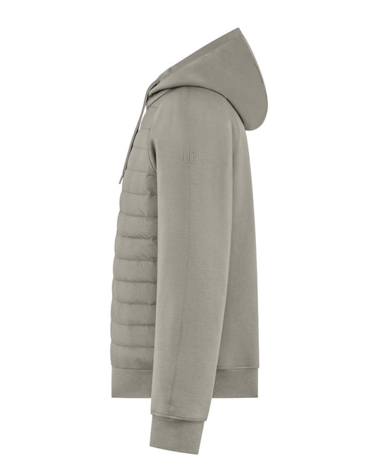 Safari Green Strato Thiene Mirto Hooded Hybrid Jacket