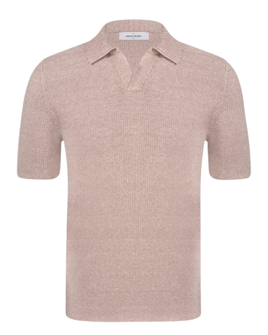 Marsala Rosewood Structured Knitted Polo