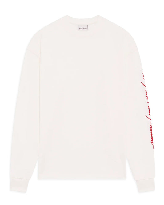 Slogan LS T-shirt Burgundy