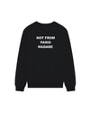 Bold Slogan Sweatshirt Black