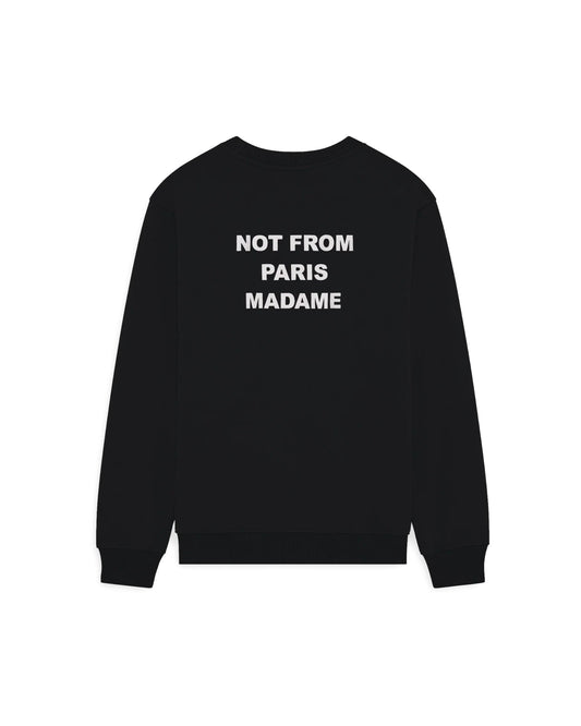 Bold Slogan Sweatshirt Black