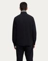 Aspesi CE27 Thermore Techno Wool Overshirt Navy