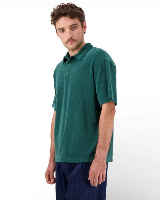 Botanical Green Seaford Terry Polo