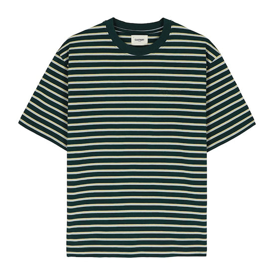 Castart striped Tee green
