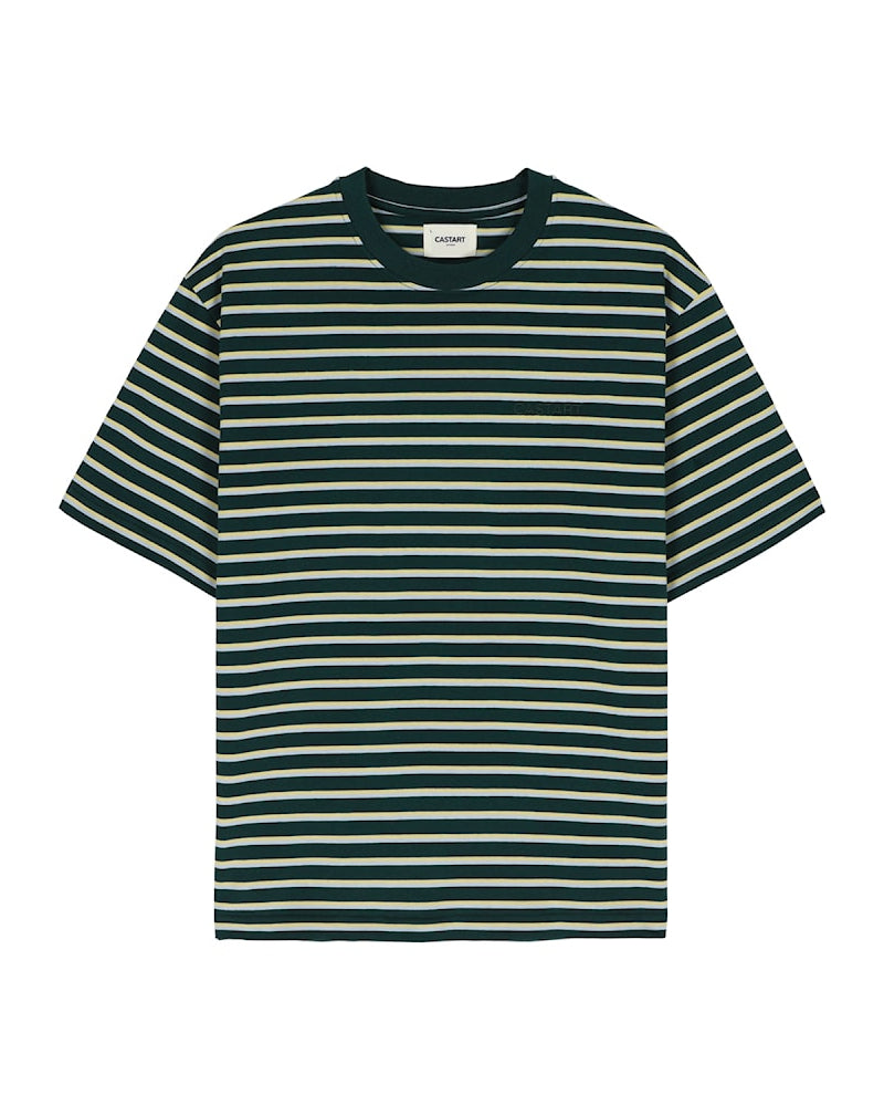 Castart striped Tee green