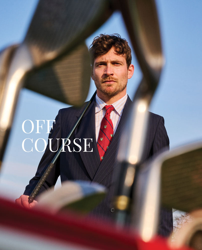 Modeshoot voor Off Course SS26 op de Kempense Golf