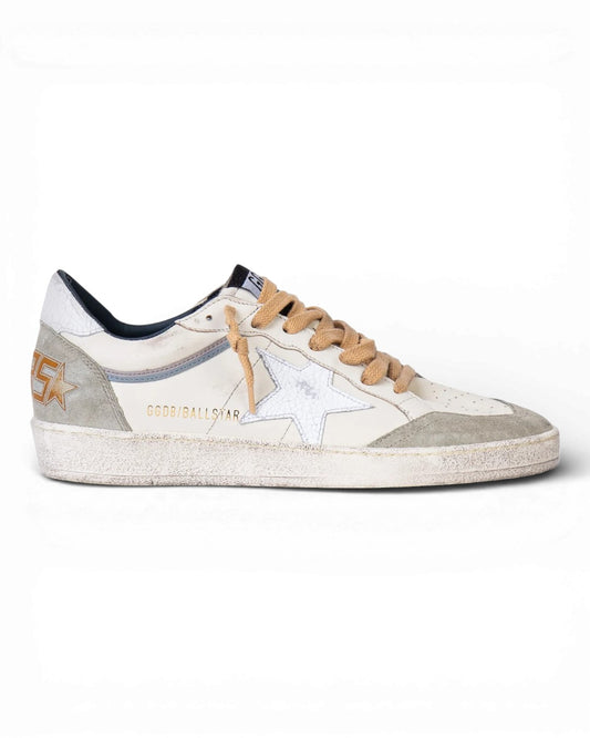 Golden Goose Ballstar White / Nut Green