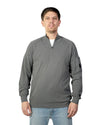 C.P. Company Cotton Crepe Half Zip Sweater – Gunmetal