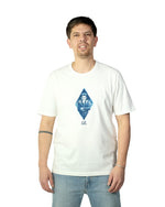 Gauze white T-shirts short sleeve in jersey