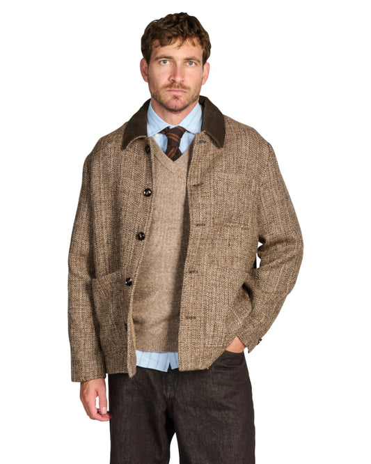 MOS MOSH MMGMaze Stripe Knit Das Black Coffee