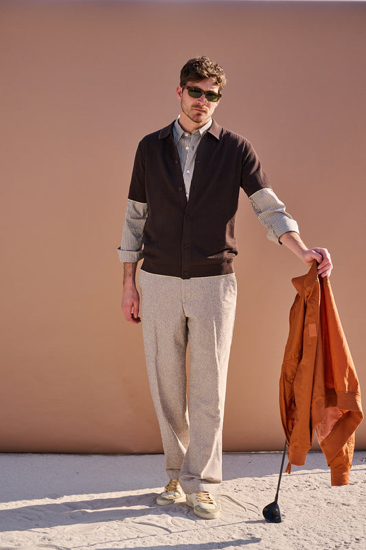 Duno Helio Ravello Bomber JacketBurnt Orange