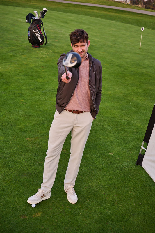 Marsala Rosewood Structured Knitted Polo