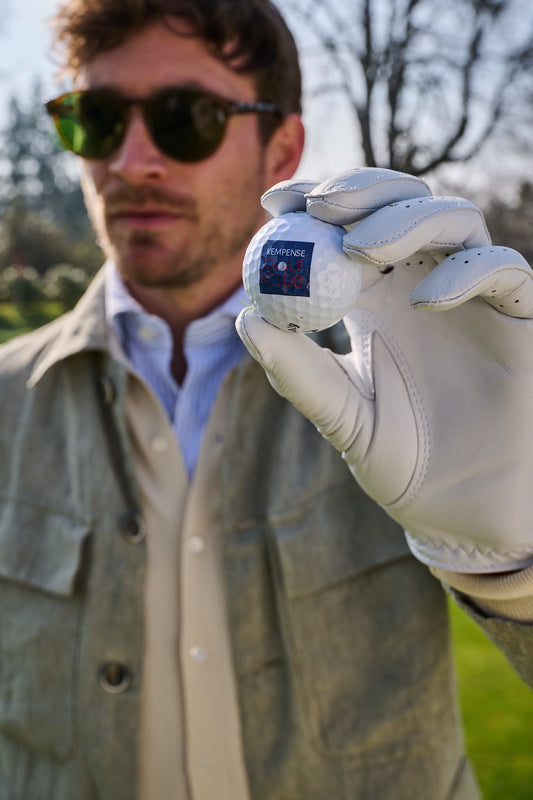 Natural Beige Knitted Poloshirt