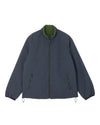REVERSIBLE SHERPA JACKET OLIVE NAVY