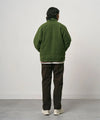 REVERSIBLE SHERPA JACKET OLIVE NAVY