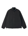 REVERSIBLE SHERPA PLAID JACKET BLACK