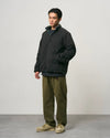 REVERSIBLE SHERPA PLAID JACKET BLACK