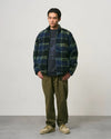 REVERSIBLE SHERPA PLAID JACKET BLACK