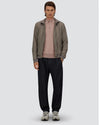 Ecoage High Collar Bomber Jacket Dove Grey