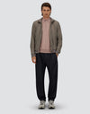 Ecoage High Collar Bomber Jacket Dove Grey