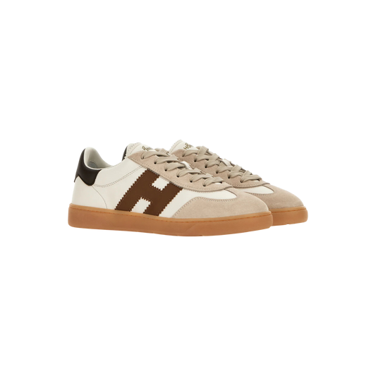 White Brown Cool Allaciato Sneaker