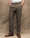 Falcon Beige Jones Pleated Regular Fit Pants