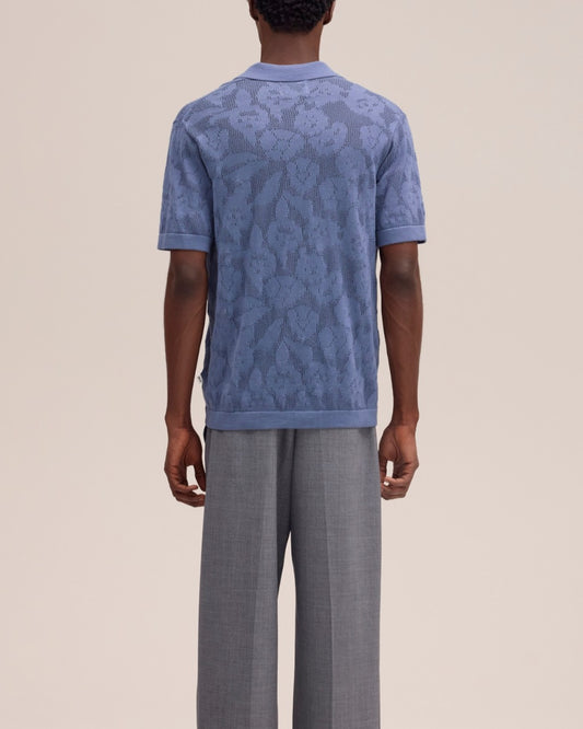 NN.07 Ryan 60019 Polo Lightweight Cotton Stone Blue