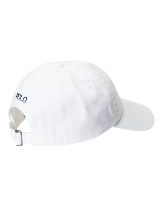 White Newport Navy Cotton Chino Baseball Cap