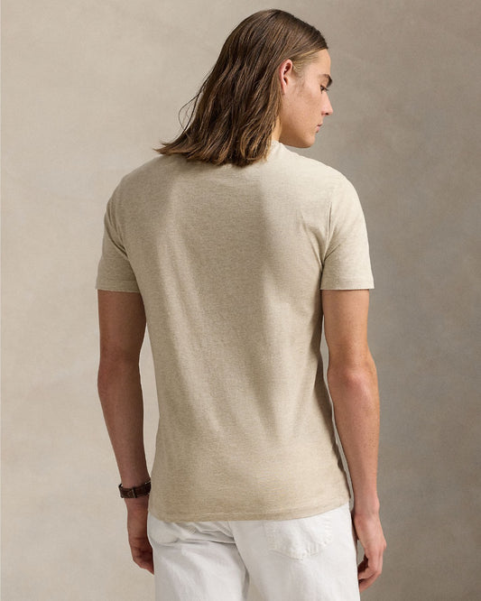 Custom Slim Fit Jersey T-shirt Expedition Dune Heather Grey