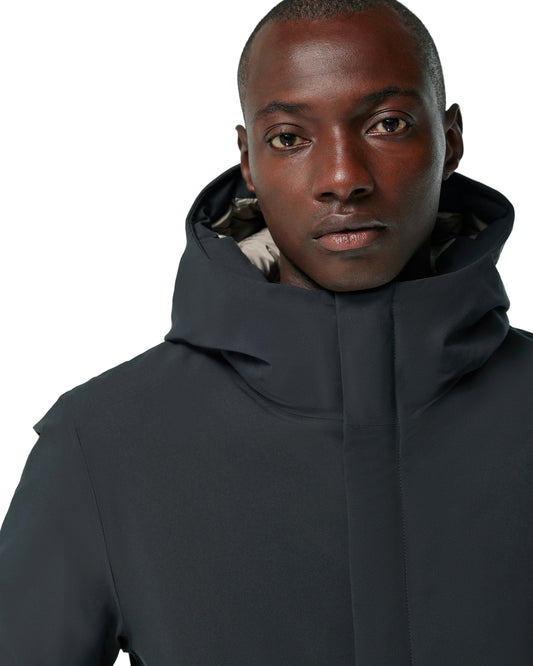 Dark Navy Vhinner Hooded Jacket