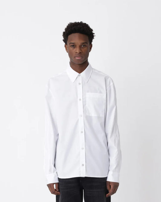 Bright White Knox Panel Shirt