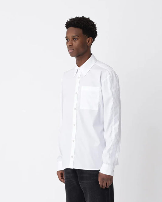 Bright White Knox Panel Shirt