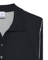Black Comb Jonas Two Layer Knit Polo